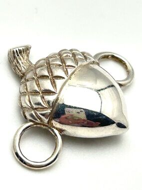 Lestage Convertible Sterling Acorn Bracelet Clasp